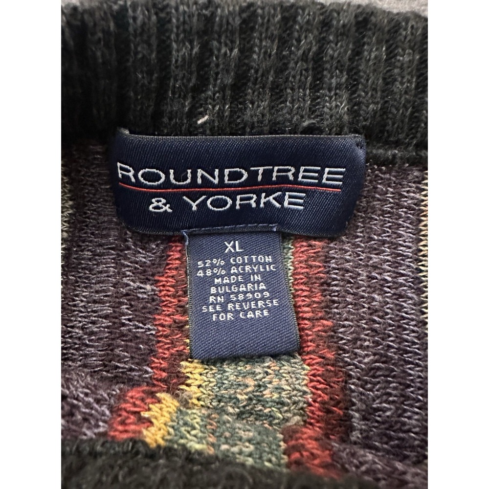 Vintage Roundtree And Yorke Coogi Style 3D Knit Textured Sweater Size XL - Picture 2 of 6